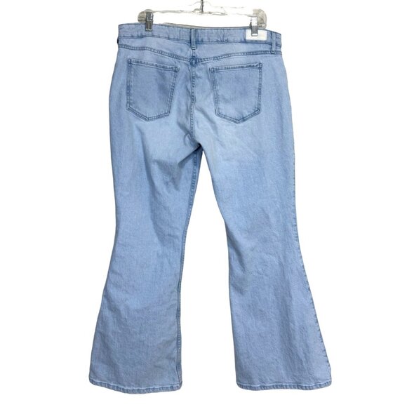 Social Tourist Flared Jeans Light Wash Blue Women's Size 15R / 32 Waist - Picture 2 of 8